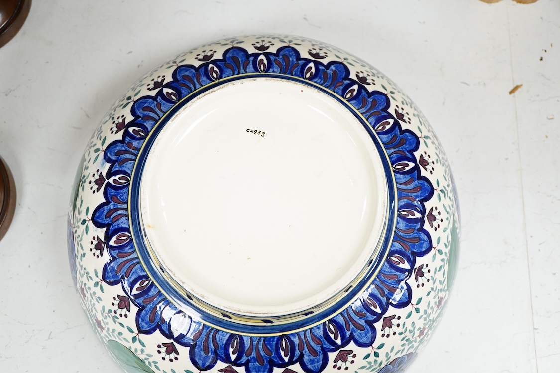 Louise and Alfred Powell with Millicent Taplin for Wedgwood - A large 'Persian' lustre pottery bowl, c.1930, 14cm high x 35cm diameter